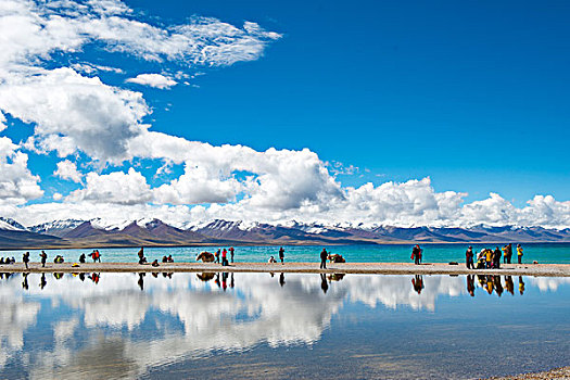 西藏纳木措湖