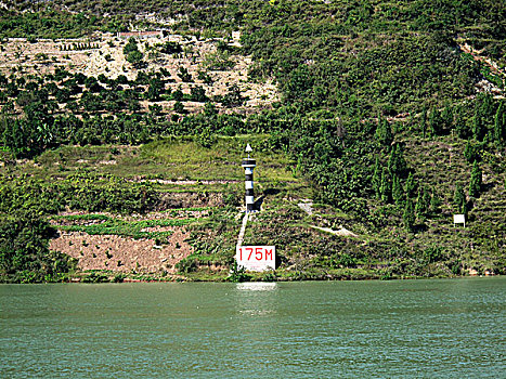 长江三峡175米水位航标