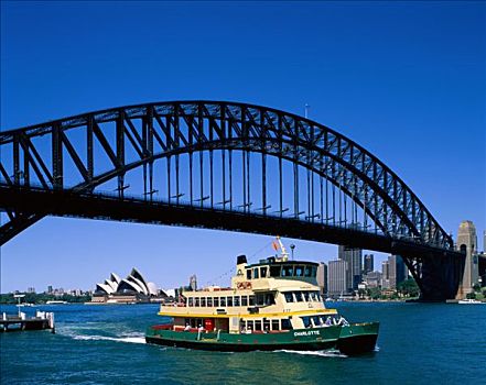 悉尼海港大桥,渡轮,悉尼,新南威尔士,澳大利亚