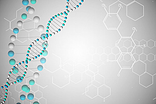 基因,螺旋,蓝色,化学品,建筑