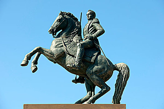 多米尼加共和国,圣多明各,骑马雕像