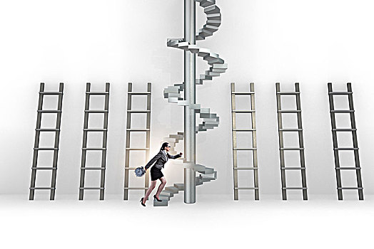 人生,进展,概念,梯子,楼梯