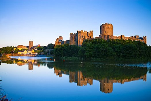 威尔士,城堡,堤岸,河,湾流,诞生地,都铎式建筑,父亲,亨利三世,爷爷