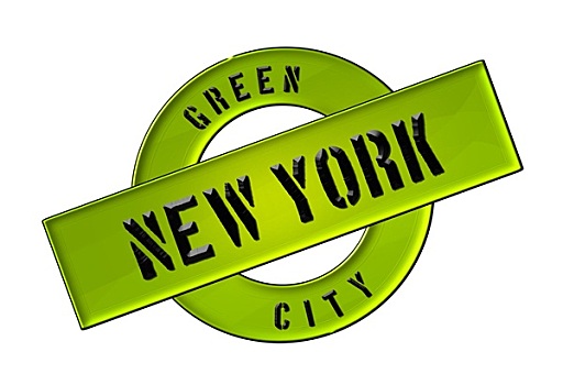 绿色,城市,纽约