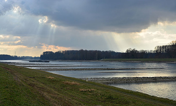 低水位,莱茵河,一月