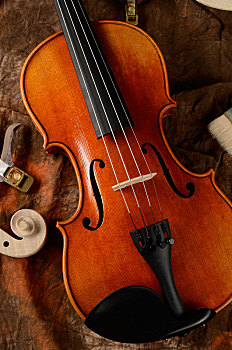 古典音乐乐器古董小提琴