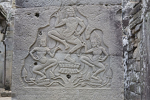 柬埔寨吴哥窟石刻