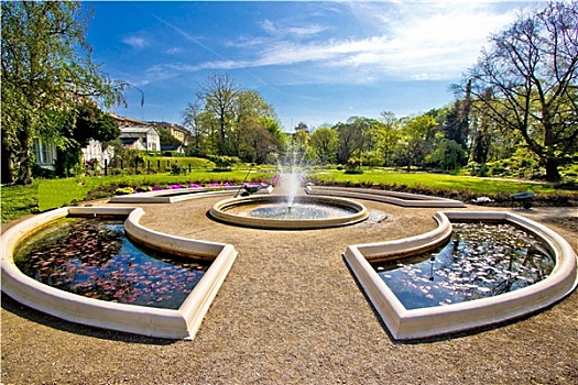 喷泉,公园,萨格勒布