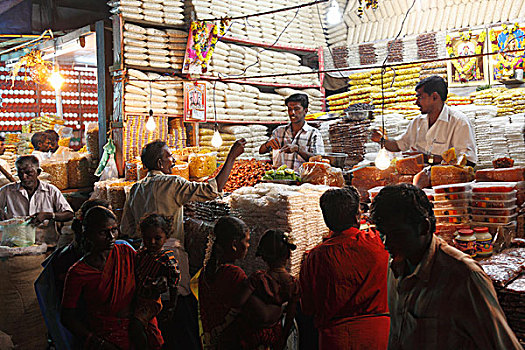市场,货摊,甜食,泰国节日,印度,节日,泰米尔纳德邦,印度南部,亚洲