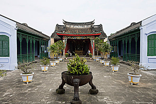 庙宇,会安,越南,东南亚,亚洲