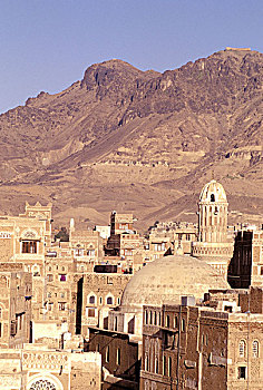 亚洲,中东,也门,老城,风景