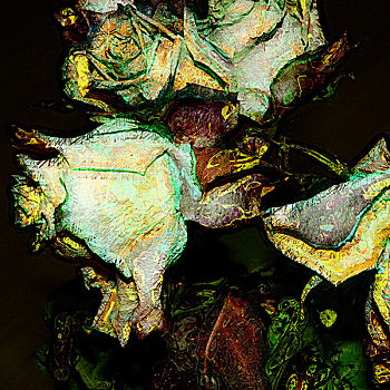 艺术,玫瑰,花,彩色,淡色调,背景