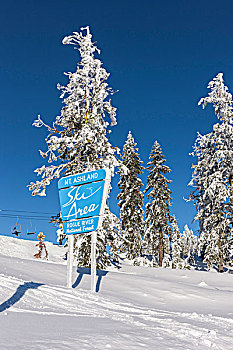 攀升,阿什兰,滑雪胜地,南方,俄勒冈,美国
