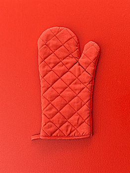 红色,烤炉,连指手套,背景