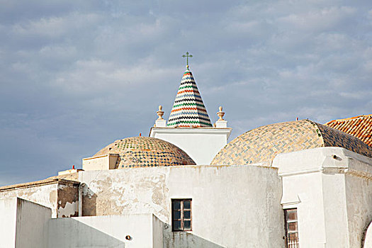十字架,尖,彩色,屋顶,安达卢西亚,西班牙