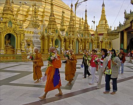大金塔,仰光,缅甸