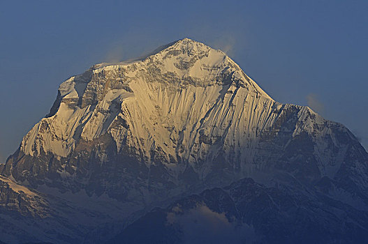 尼泊尔,山,山丘,喜马拉雅山,山脉,看,西部