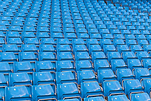排,蓝色,座椅,曼彻斯特,城市,足球场,英格兰,英国,欧洲