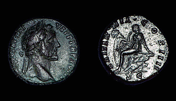 罗马人,硬币,一世纪,艺术家,未知