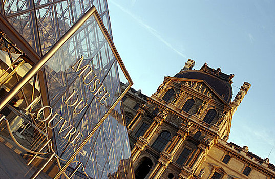 卢浮宫金字塔,博物馆,巴黎,标识