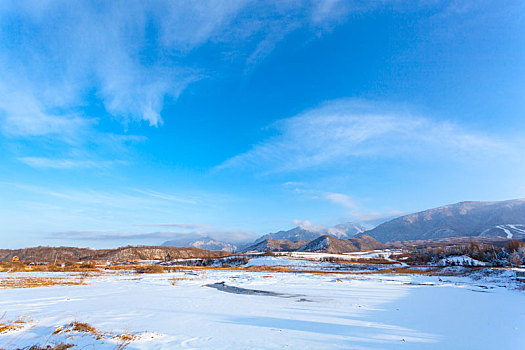 陕西秦岭太白县鳌山风光