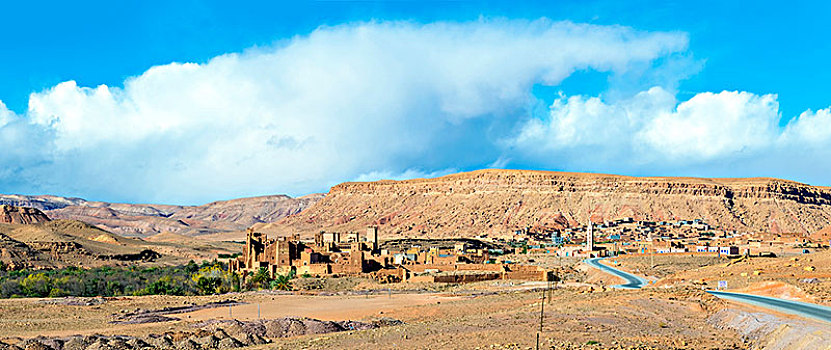 泥,建筑,瓦尔扎扎特,省,摩洛哥,非洲