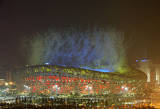北京奥运会开幕式－鸟巢与焰火