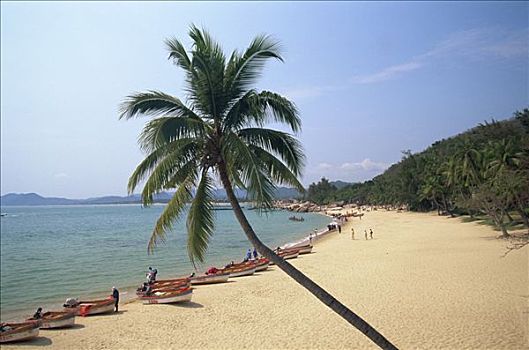 中国,海南岛,三亚,海滩风景,旅游