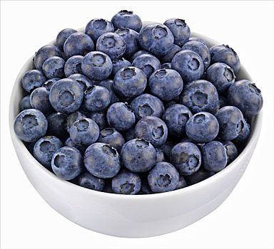 蓝莓,白色,碗