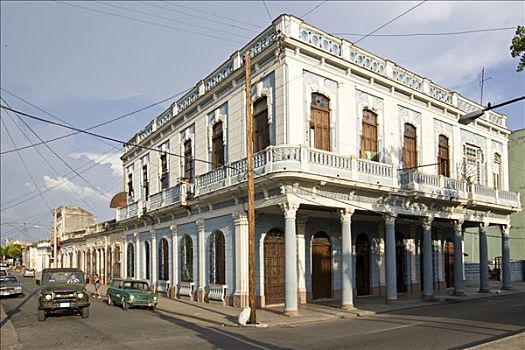 历史建筑,西恩富戈斯,古巴,加勒比海,北美