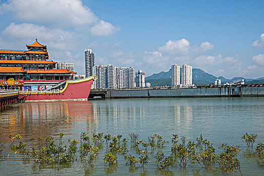 珠海野狸岛海韵情侣路海湾