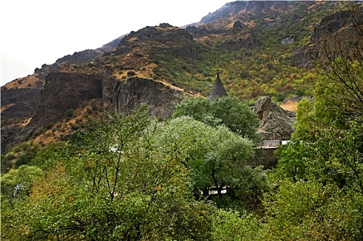 寺院,悬崖,亚美尼亚