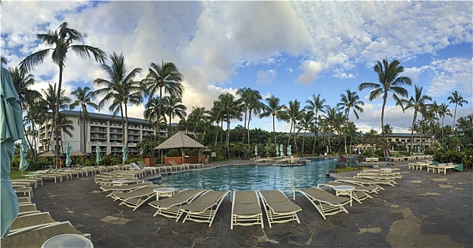 夏威夷的海滨酒店