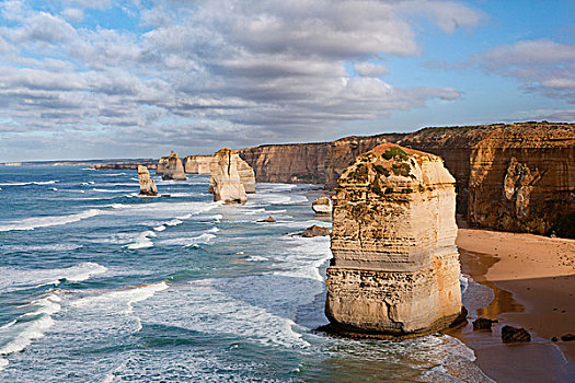 十二使徒岩,海洋,道路,澳大利亚,海岸,许多,船,灾难,世纪,维多利亚,坎贝尔港国家公园