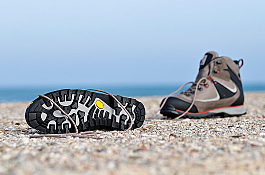 远足鞋,海滩
