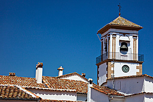 欧洲,西班牙,安达卢西亚,区域,卡迪兹,格拉萨莱玛,钟楼,教堂,17世纪,城镇