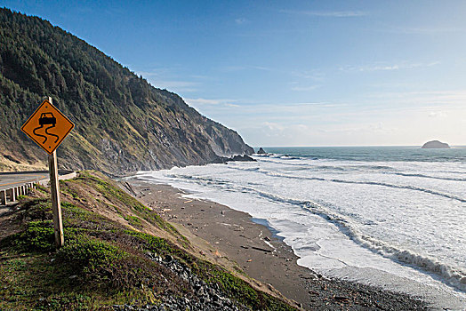 风景,俄勒冈海岸,公路