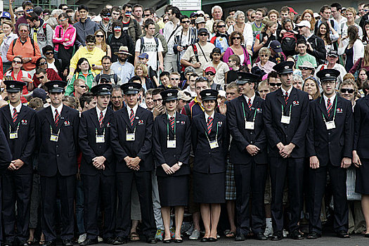 英格兰,伦敦,温布尔登,安全,拿着,背影,地面,网球,冠军,2008年