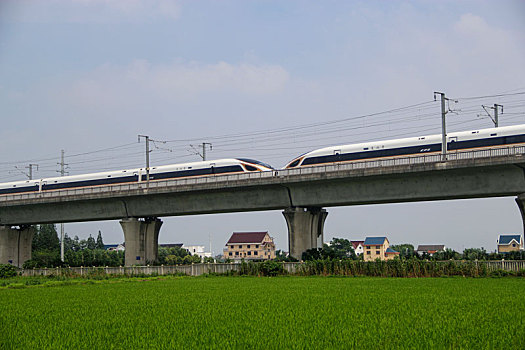 高铁,中国高铁,田园风光