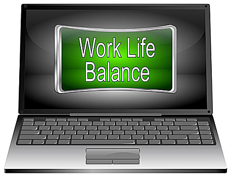 笔记本电脑,工作生活,平衡,按键