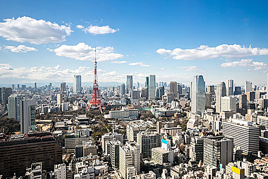 东京塔,城市,日本