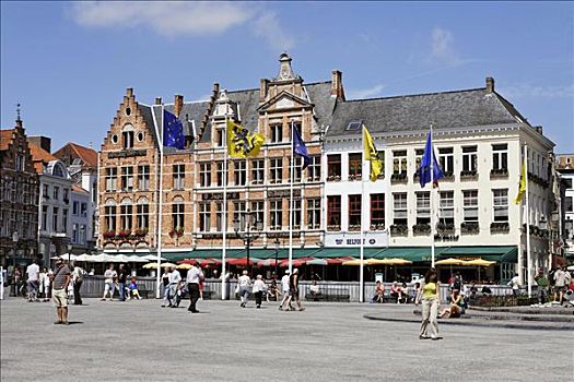 市民,房子,市场,佛兰德斯,比利时