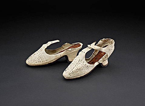 鞋,17世纪,艺术家,未知
