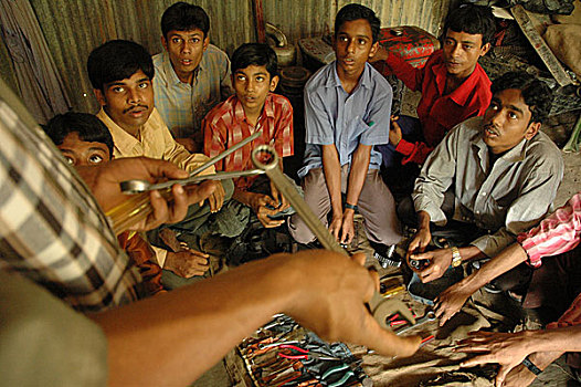 年轻,男孩,技工,交易,长,中专学校,特别,学校,孟加拉,国家,交际