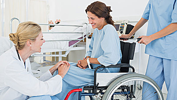 医生,病人,轮椅,医院