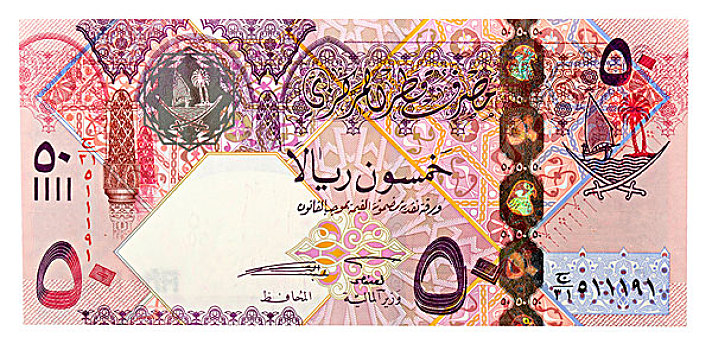 货币,背影,卡塔尔,亚洲