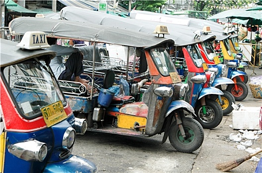 嘟嘟车,出租车,曼谷