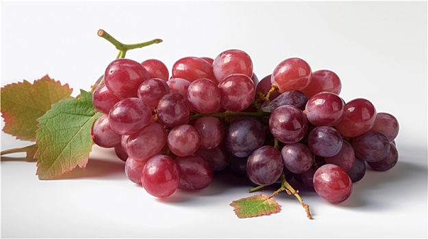 新鲜可口美味的紫色葡萄