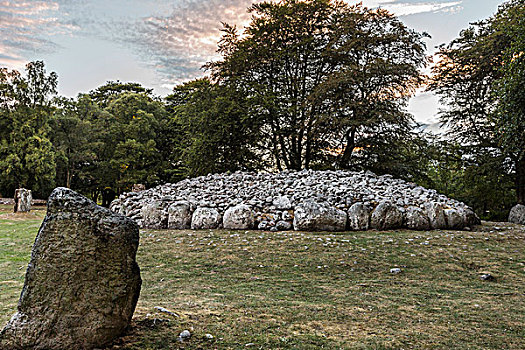新石器时代,埋葬,靠近,苏格兰