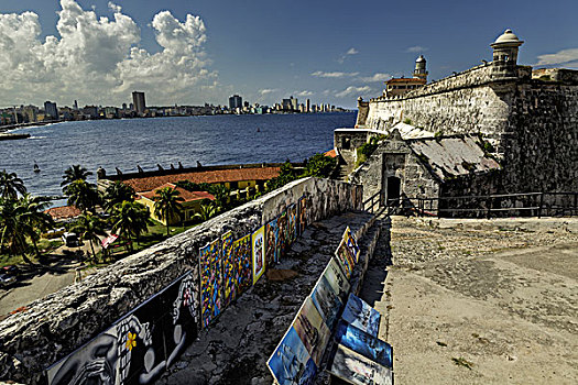 艺术品,出售,保护,入口,哈瓦那,古巴,设计,建造